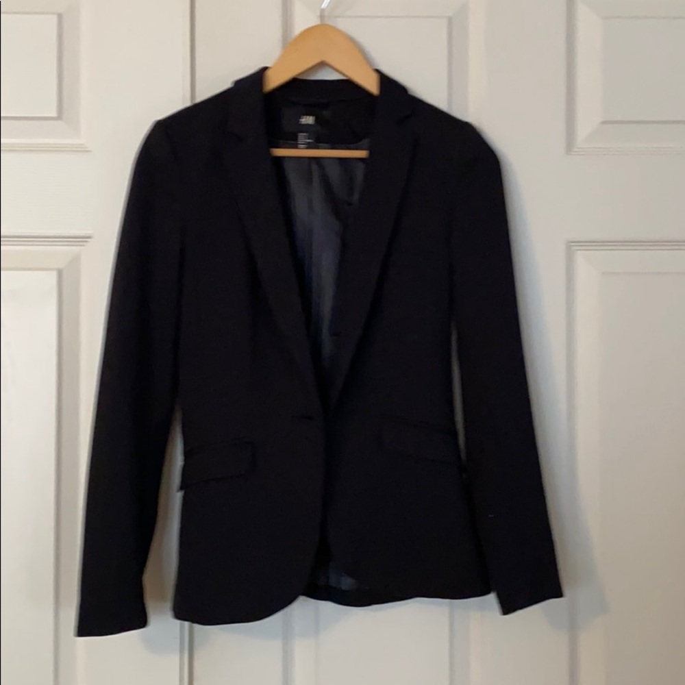 Black two button blazer